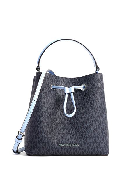 michael kors suri medium bucket bag|Michael Kors medium messenger bag.